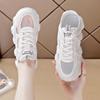 Mesh Shoes Breathable Mesh Dad Shoes Solid Color Flat Bottom Platform Casual Shoes Outdoor Sports Casual Shoes