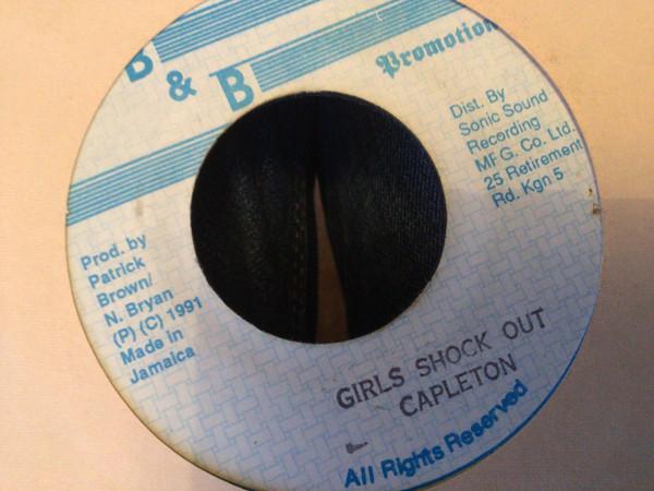 

7inch Record CAPLETON Girls Shock Out NONE BB Promotion 1991 Jamaica Reggae Ska Dub Used