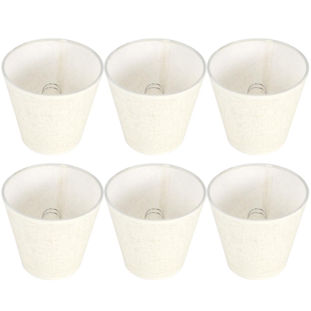 6PCS Nordic Simple Cloth Lamp Shades Art Decor Light Shade Lampshades for E14 Wall Lamp Chandelier