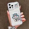 Card Slot Holder Silicone Wallet Pocket Case For Xiaomi Redmi Note 12 13 Reno 12F 13F 14F Samsung S23 S24 S25 Infinix Note 30 Cover Clear Phone Bumper