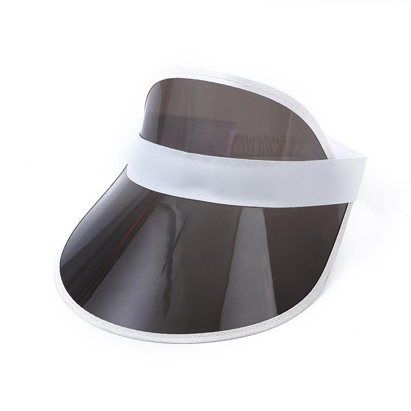 Candy Color Sun Hat Oversized Brim Running Sports Empty Top Hat Sugar Color Plastic Summer Sun Protection Hat