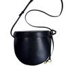 2025 New niche design first layer matte suede semi-round saddle bag fashion high-end single shoulder messenger women's bag
