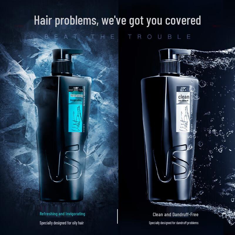 VS Men's Anti-Dandruff & Refreshing Shampoo Twin Pack