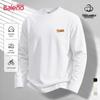 Baleno Herren Langarm T-Shirt mit Rundhalsausschnitt, 100% Baumwolle