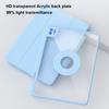 For iPad Mini 6 Case With Pencil Holder PU Leather Clear Hard Back Cover for iPad Mini 6 8.3 Inch 2021 Tablet Magnetic Cover