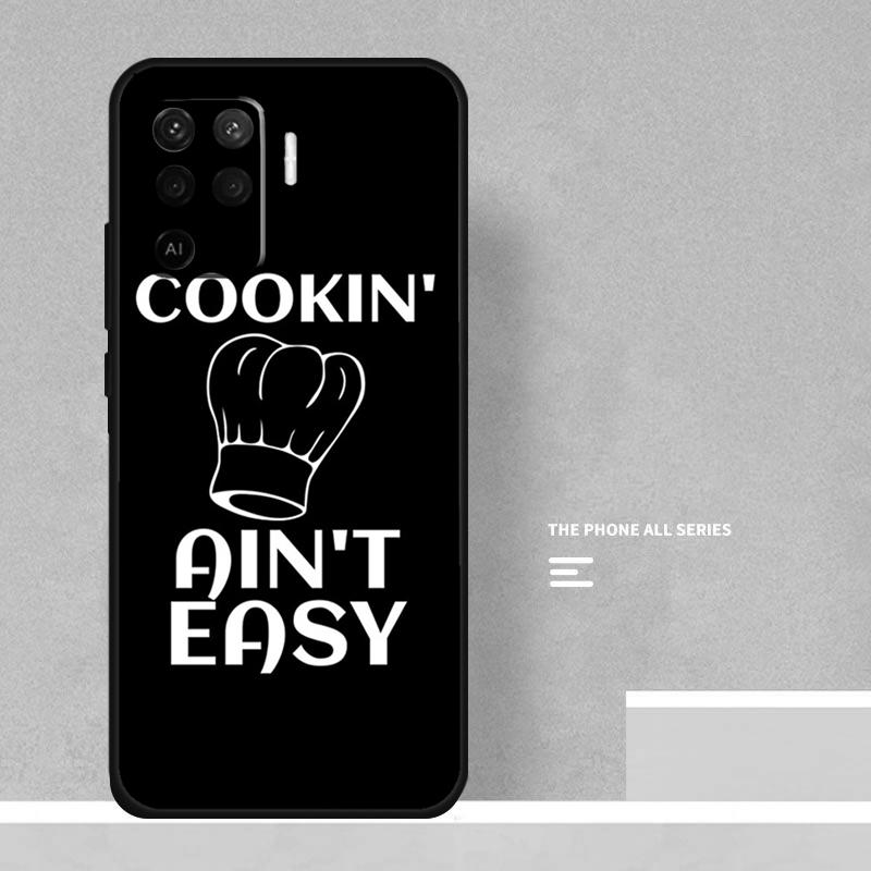 Baking Cook Chef Case For Oppo A18 A38 A58 A78 A98 A5 Pro A6 A15 A54 A74 A94 A17 A57 A80 A60 A40 A16 A76 A96
