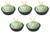 Set of 5 Hiwa Glazed Black Kaiseki Pots X Kaiseki Pots with Reinforced Lids for Direct Setomonohonpo (Large) [15.8 8.6 Cm] Heat,