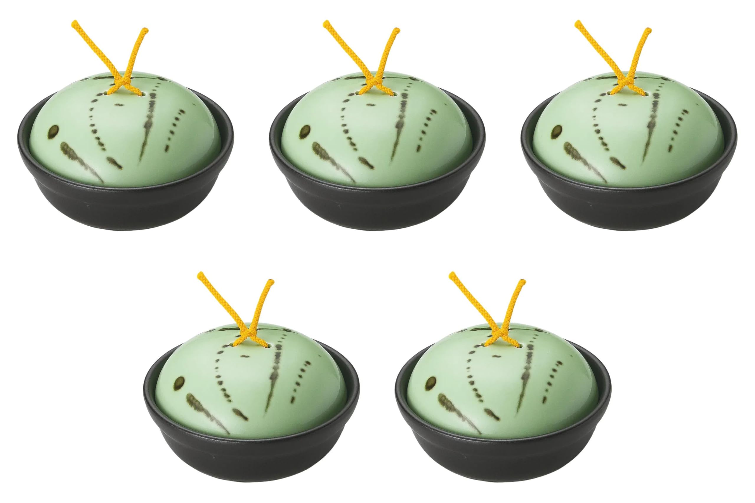 

Set of 5 Hiwa Glazed Black Kaiseki Pots x Kaiseki Pots with Reinforced Lids for Direct Setomonohonpo (Large) [15.8 8.6 cm] Heat,