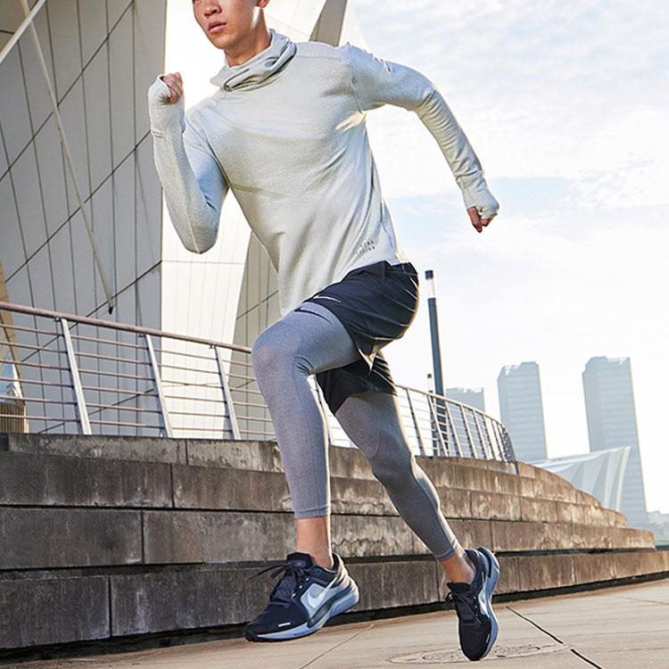 Nike Therma-Fit Adv Division Logo Print Solid Hooded Long Sleeve T-Shirt Men Tops Dark-Smoke-Grey DD6111-010