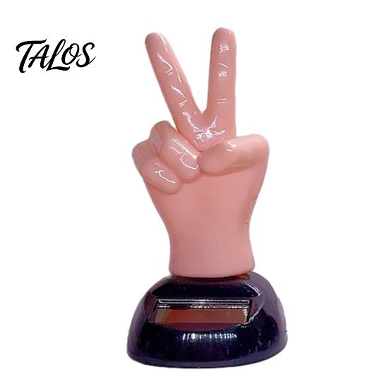 Personalized Car Ornament Solar Powered Finger Shaking Decor, Creative Dashboard Ornament, Funny Figure Swinging Figurine for Desk Office, Cute