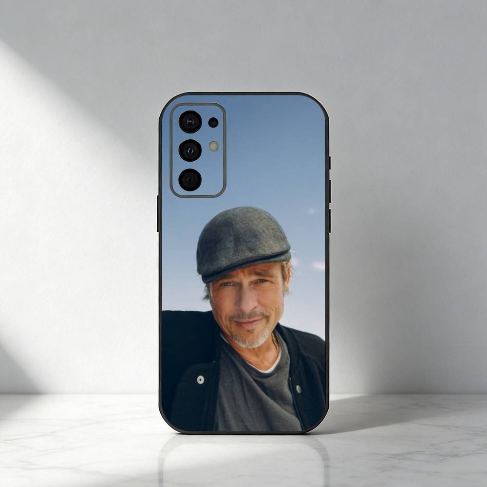B-Brad P-Pitt Phone Case For Samsung S25,S24,S21,S22,S23,S30,Ultra,S20,Plus,Fe,Note,5G Black Cover