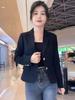 Women's High-End Korean Style Short Suit Jacket - Spring/Autumn Casual Temperament