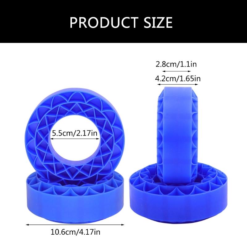 4PCS Wheel Tyre Inserts Crawler Car Tire Liners Front and Rear Tire Soft Filler for Remote Control Crawler Car