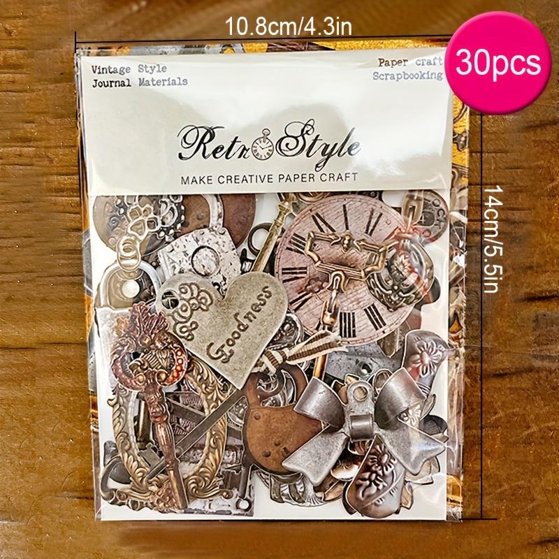 

30 шт. Ретро Эстетическая Скрапбукинговая Бумага Декупажная Бумага Блокнот для DIY Поделок Журналинга Скрапбукинга Материалы Оберточная Бумага Альбом Искусство Декоративная Крафт-Бумага