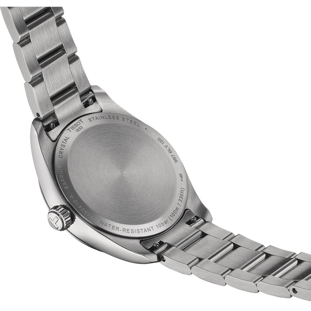 Tissot Relógio Masculino de Moda em Aço Inoxidável com Mostrador Azul Gelo T150.210.11.351.00