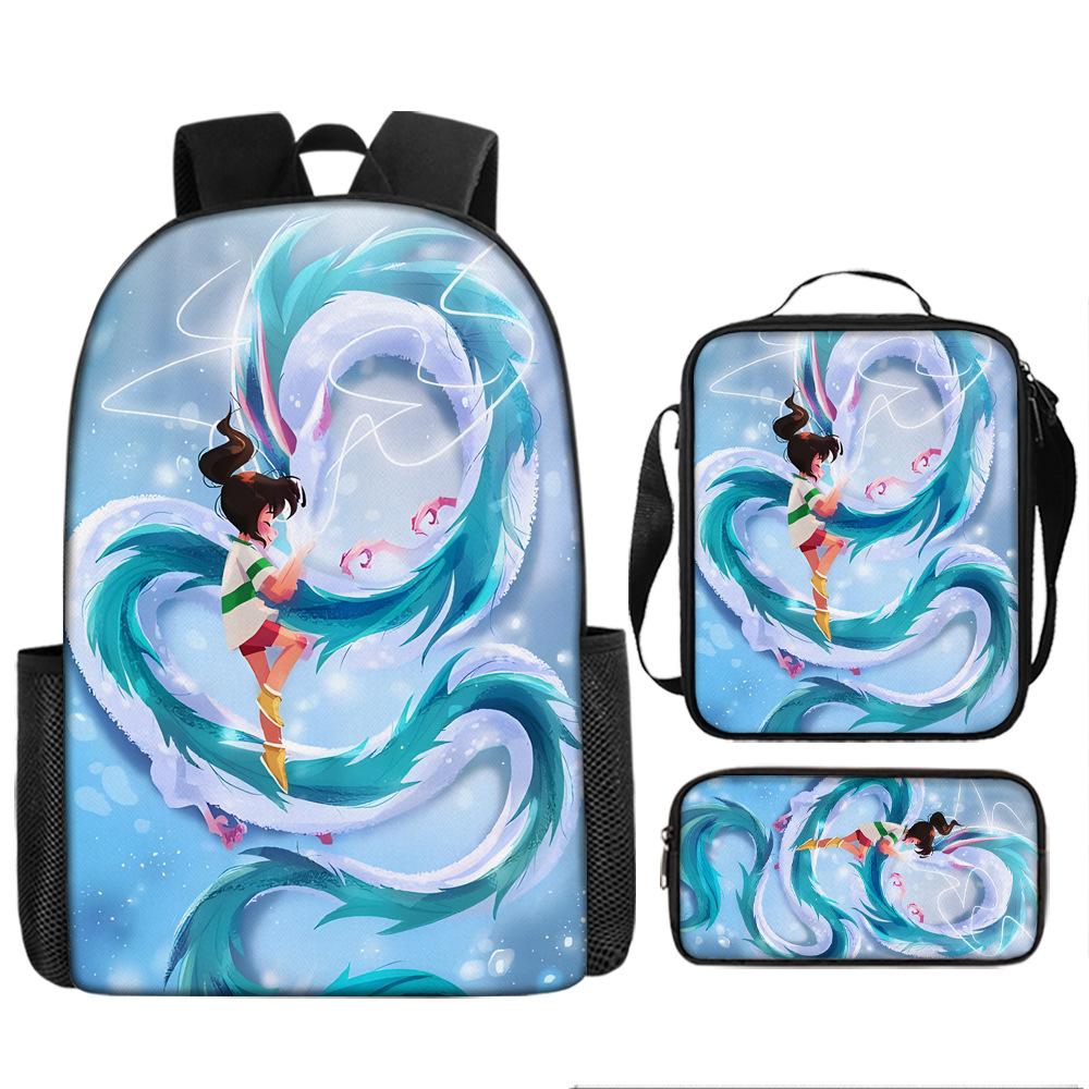 Elementary and Secondary School Students Spirited Away School Bag Hayao Miyazaki Children's Fashion Backpack Waterproof Large Capacity Backpack
