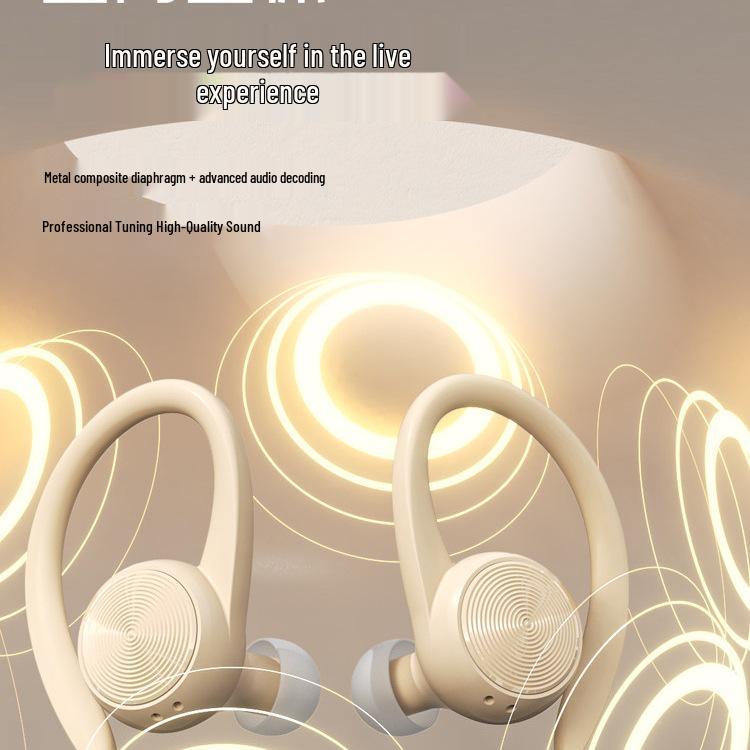 2024 New Wireless Sport Ear-hook Bluetooth Headphones: Ultra-Long Battery Life, Noise Cancelling, In-Ear Design for Men and Women