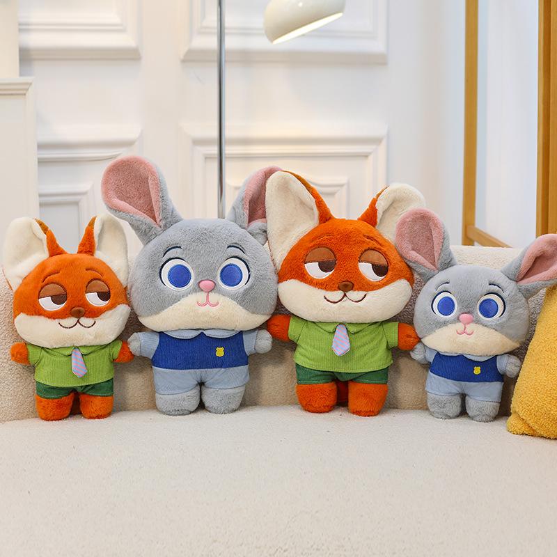 Crazy Animals Rabbit & Fox Plush Toy - Cute Q Version Dolls
