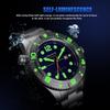 FeelNever Montres Mécaniques Sport de Plongée 316L Acier Inoxydable Cristal de Saphir 50Bars Date Automatique Montre-Bracelet reloj hombre