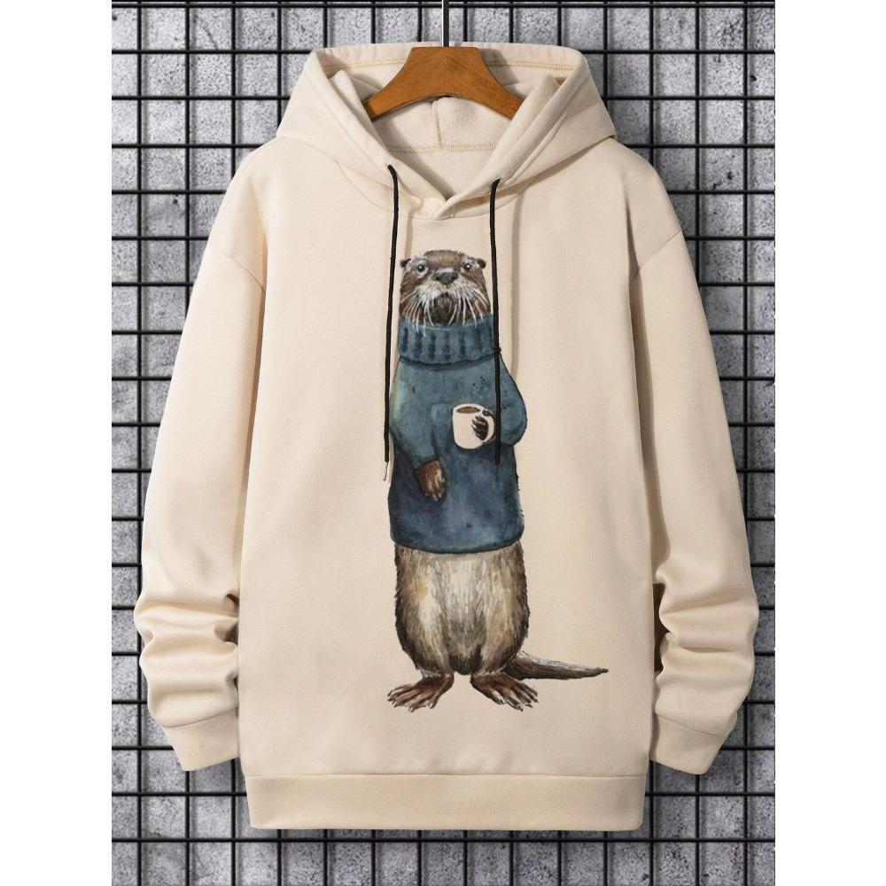 Men's Hoodie 3D Animal Print Sweatshirts For Men Harajuku Hooded Shirt Y2k Pullover Casual Clothes Streetwear Top Men's Clothing