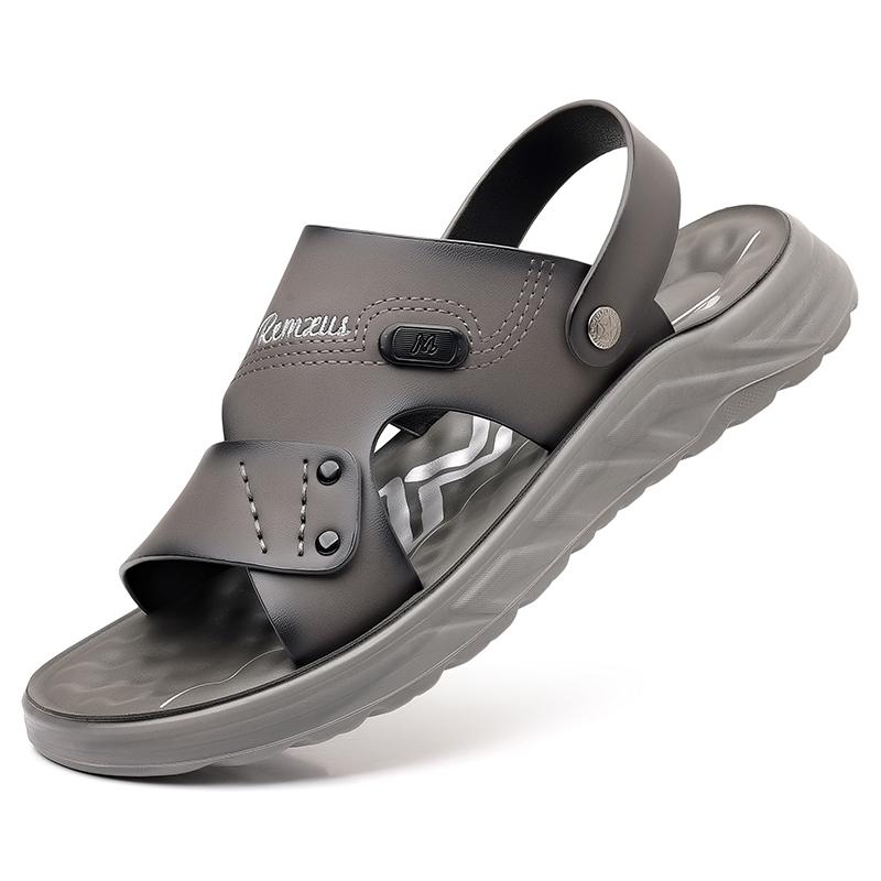 

Fashion Brand New Men s Summer Breathable Casual Beach Shoes Fashionable and Popular Trendy Outdoor Anti Slip Soft Soled Men s Sandals 44 серый