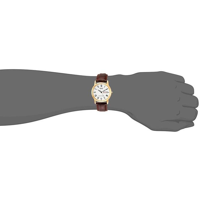 [Citizen Q&Q] Analog Watch Waterproof Date Day Leather Strap A206-107 Men's White Brown