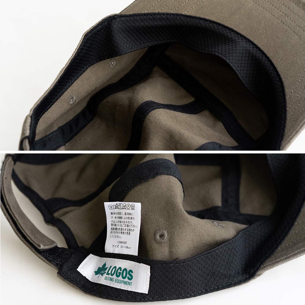 LOGOS Berretto Jet Twill Circonferenza Berretto Lavato Cappello Taglia Grande Taglia Unica Cotone Casual Outdoor Campeggio Basso Semplice Primavera Estate Autunno Inverno [Testa