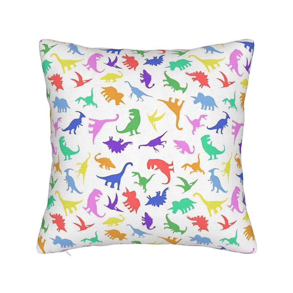 Pillow Cover Fun Dinosaur Pattern Novelty Pillow Case For Sofa Couch Bed Living Room Pillowcases