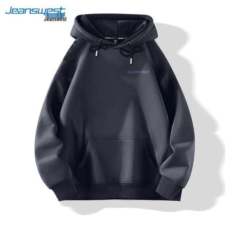 Jeanswest Men's Relaxed Fit Heavyweight Hooded Sweatshirt