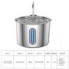 Pet Water Fountain 2.2L 304 Stainless Steel with Automatic Water Flow Pet Water Dispenser for Dog and Cat Drinking Water