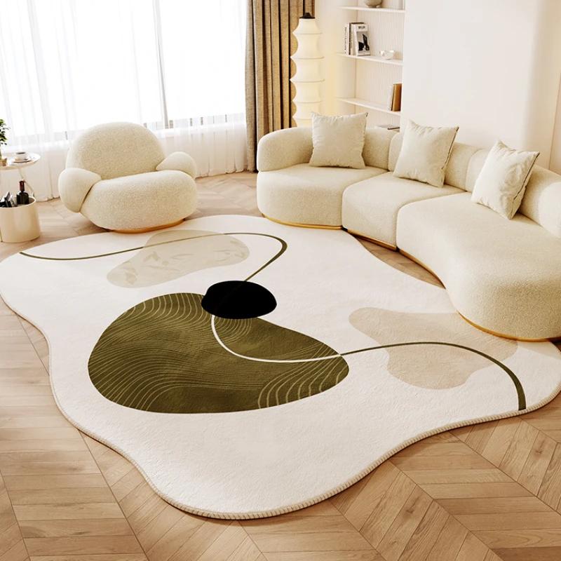 Modern Minimalist Style Living Room Decoration Carpet Fluffy Soft Bedroom Decor Plush Rug Irregular Thick Rug Home Lounge Mat