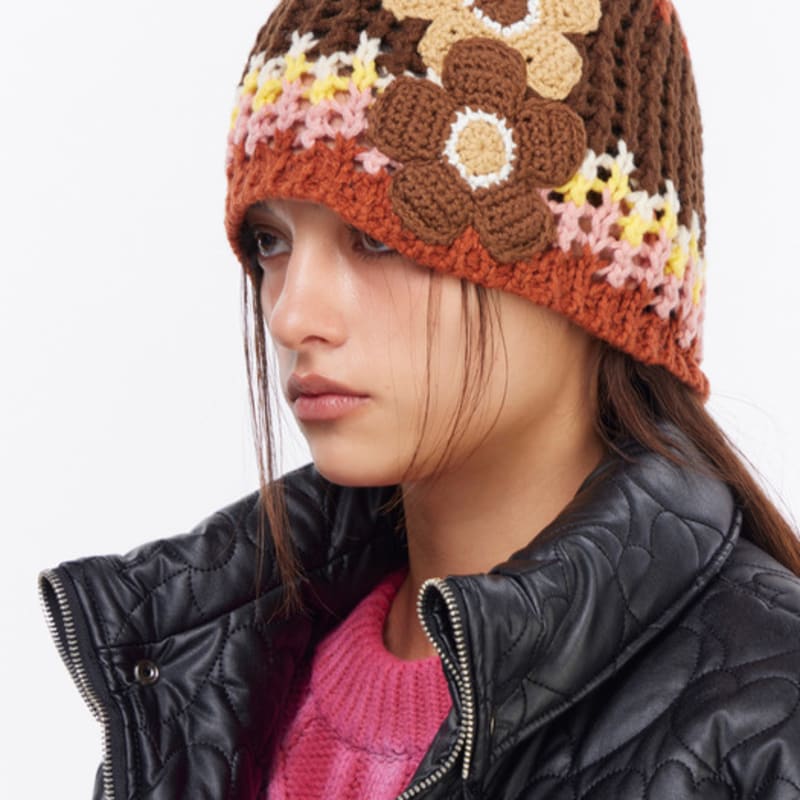 

САМЫЙ КРУТОЙ Цветочный Лоскуток Бини Розовый FREE