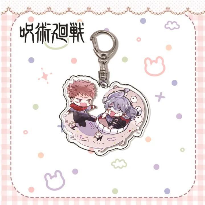 Jujutsu Kaisen Gojo Satoru Itadori Acrylic Keychain 55mm Anime Cosplay Accessory