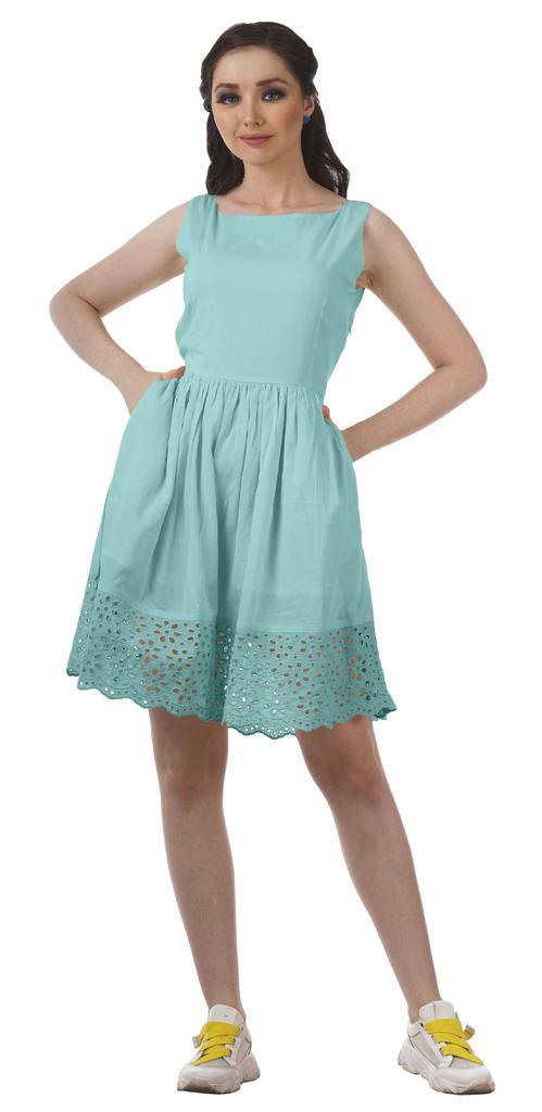 Moomaya Womens Vintage Style Lace Dress Solid Women Casual Summer Mini Dress