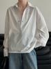 Lu Xi Women's Korean-Style Loose Silhouette Casual Shirt for Early Spring - Versatile 3758