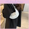 Trendy 2023 Crescent Shoulder Bag For Women In Black White Pink Blue Coffee