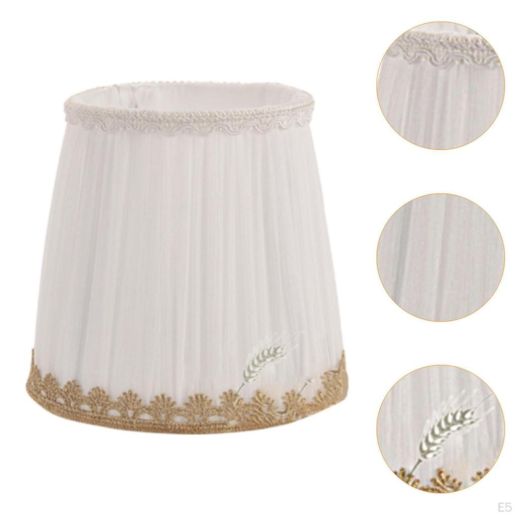 Chandelier Fabric Lampshade Wall Lamp Cover E14 Easy Install Pendant Light for Home Bedroom Bar