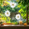 Painted Small Daisy Glass Doors and Windows Home Beautification and Decoration Anti-static Window Stickers