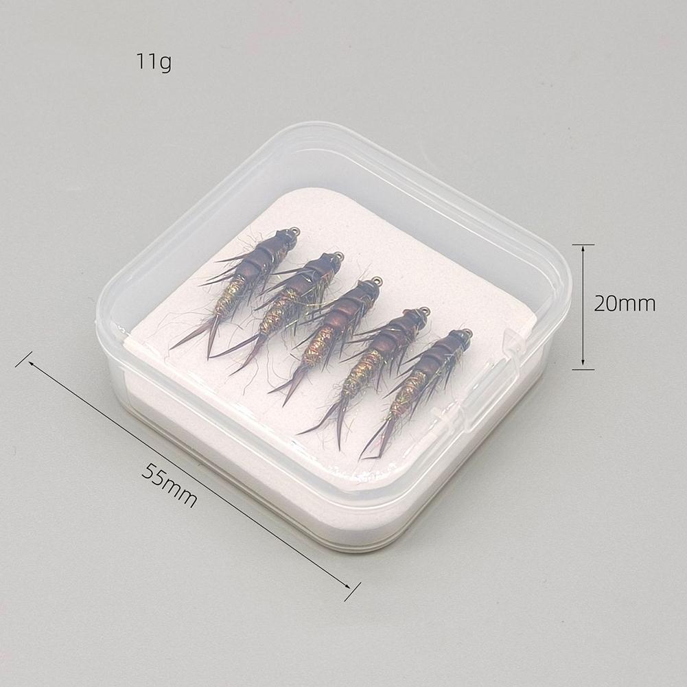 5 Pcs Hook Accessory Nymph Shape Realistic Replacement