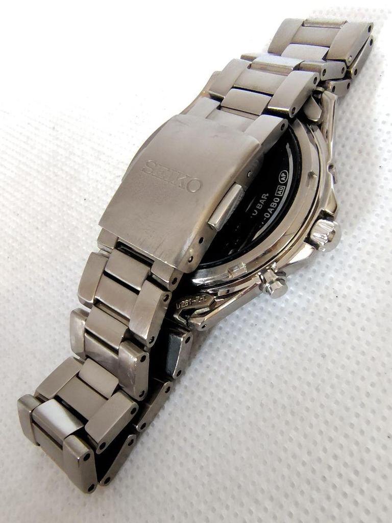 [USED] Seiko Navy Titanium Radio-Controlled Watch, Battery, 5B21-0AB0