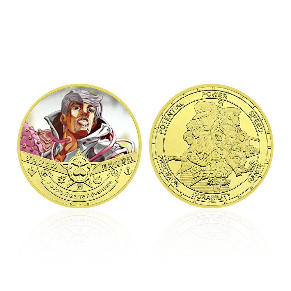 Cartoon Anime Gold Plated Badge Collection Gift Commemorative Coin