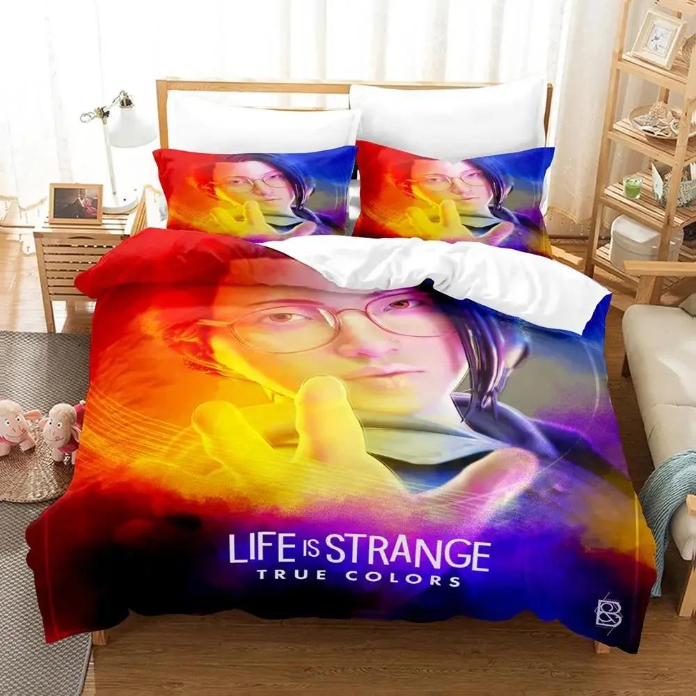 Life Is Strange Game True Colors Beding Set Soft Duvet Cover Bed Linen Set Comfortable Quilt Cover Pilowcase Warm Comforter king Quen Sized Dimensions