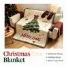 Christmas Tree Themed Throw Tapestry, X‑mas Decor Sofa Cover Bed Runner Holiday Home Decoration
