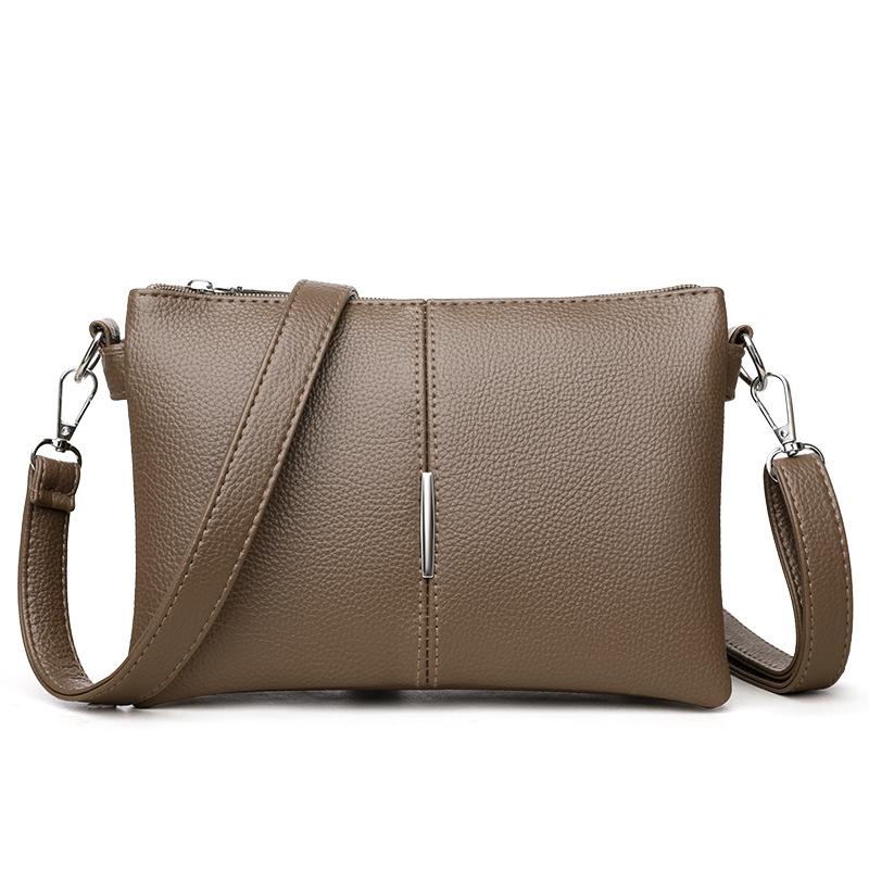 Geantă de umăr pătrată mică pentru femei, geantă crossbody din piele moale, geantă pentru mamă