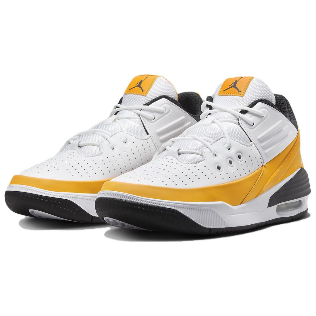 Jordan Max Aura 5 White Yellow Ochre Men Sneakers Black DZ4353-701