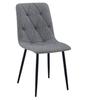 Libra Chair - Dark Gray Fabric / Black Legs X 2