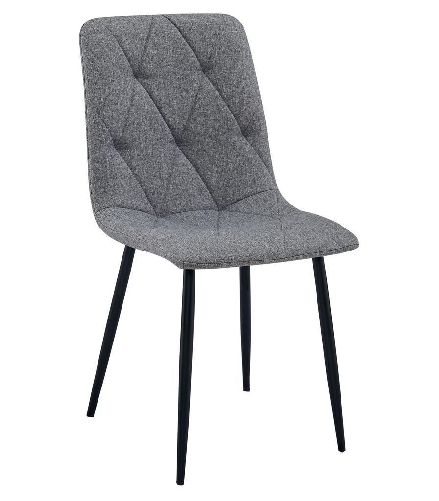 Libra Chair - Dark Gray Fabric / Black Legs X 2