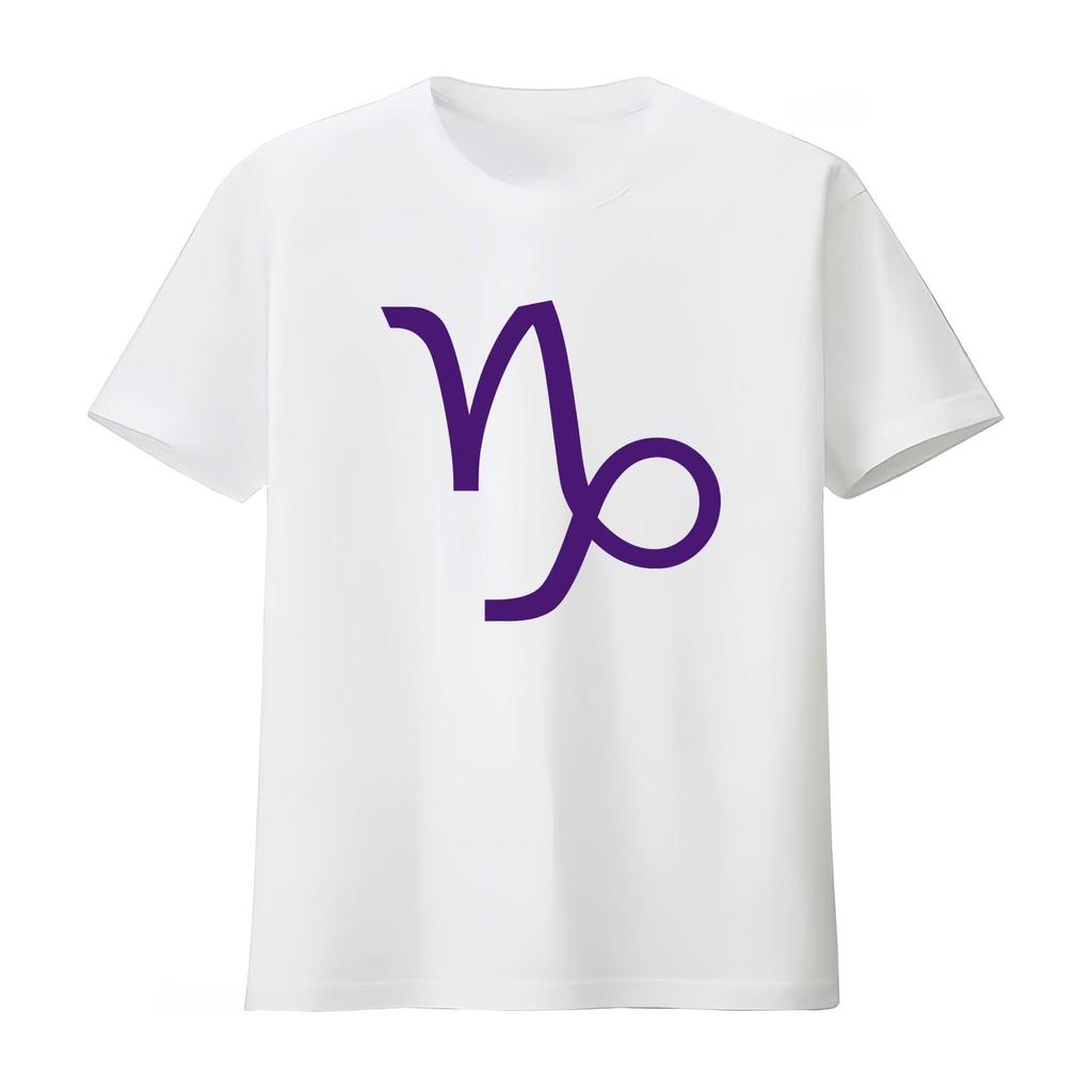 Gamzee Makara Capricorn Purple Symbol Print Comfortable T Shirt Jersey Vintage Casual Unisexs Clothing Womens 2026 Summer T Shirt