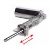 Reciprocating Shaft Metal Micro Telescopic Linear Actuator 39mm Stroke Reciprocating Mechanism Motor, M6 Thread, 30-270rpm