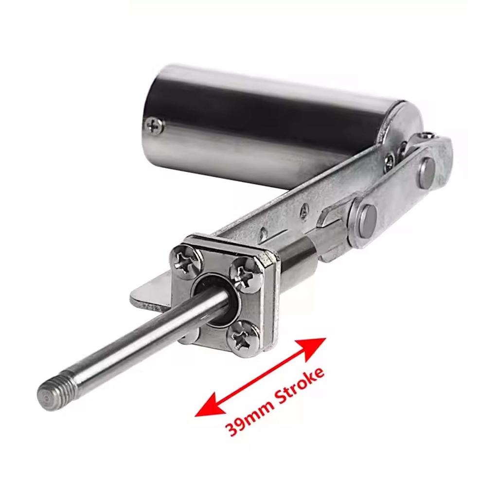 Reciprocating Shaft Metal Micro Telescopic Linear Actuator 39mm Stroke Reciprocating Mechanism Motor, M6 Thread, 30-270rpm